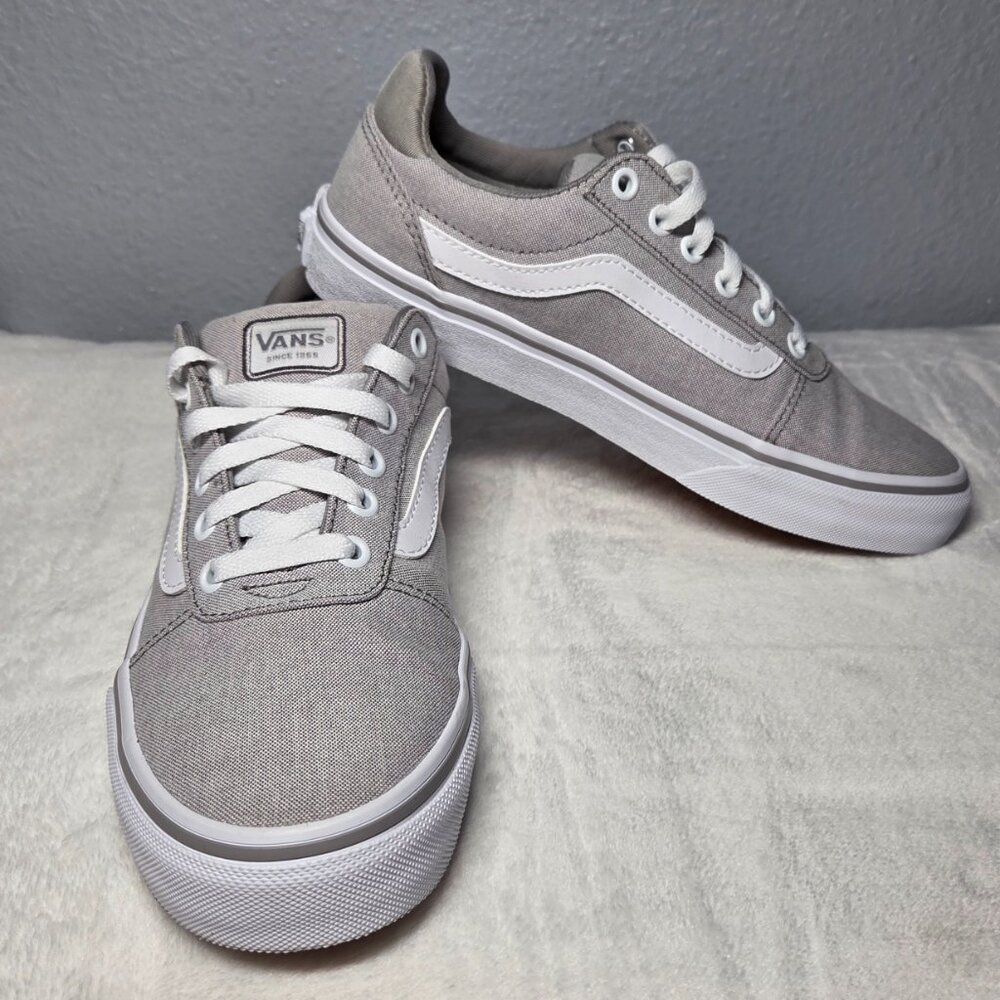 VANS Ward Deluxe Summer Canvas Grey Sneakers – Size: 7.5 W NWOT - Picture 4 of 12